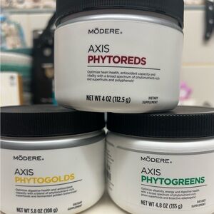Modere Axis Phytoreds, Phytogolds, and Phytogreens Set